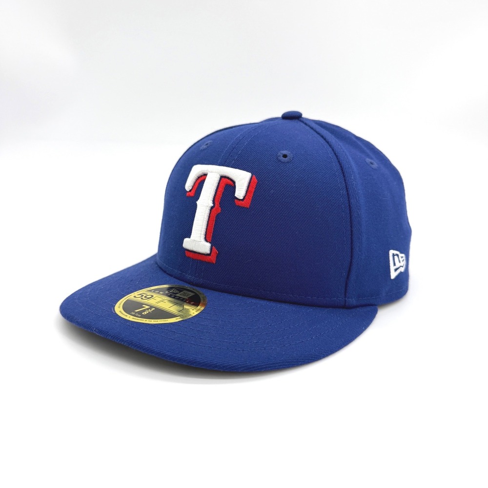 New Era Texas Rangers 59FIFTY Low Profile 7 3/8 Polyester Blue MLB Baseball Hat